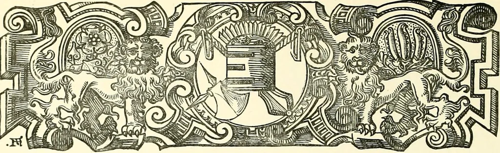 An illustration from The royal lineage of our noble and gentle families. Together with their paternal ancestry .., 1887, leaf 235