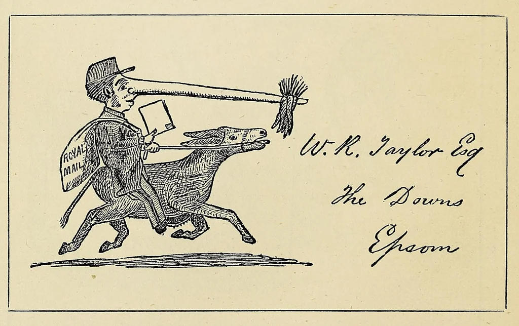 An illustration from The royal mail: its curiosities and romance, 1885, leaf 234