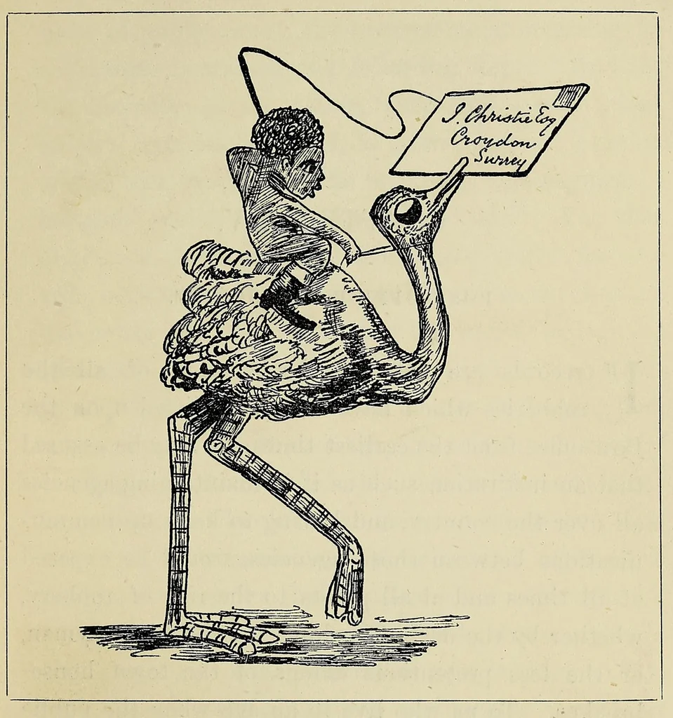 An illustration from The royal mail: its curiosities and romance, 1885, leaf 237
