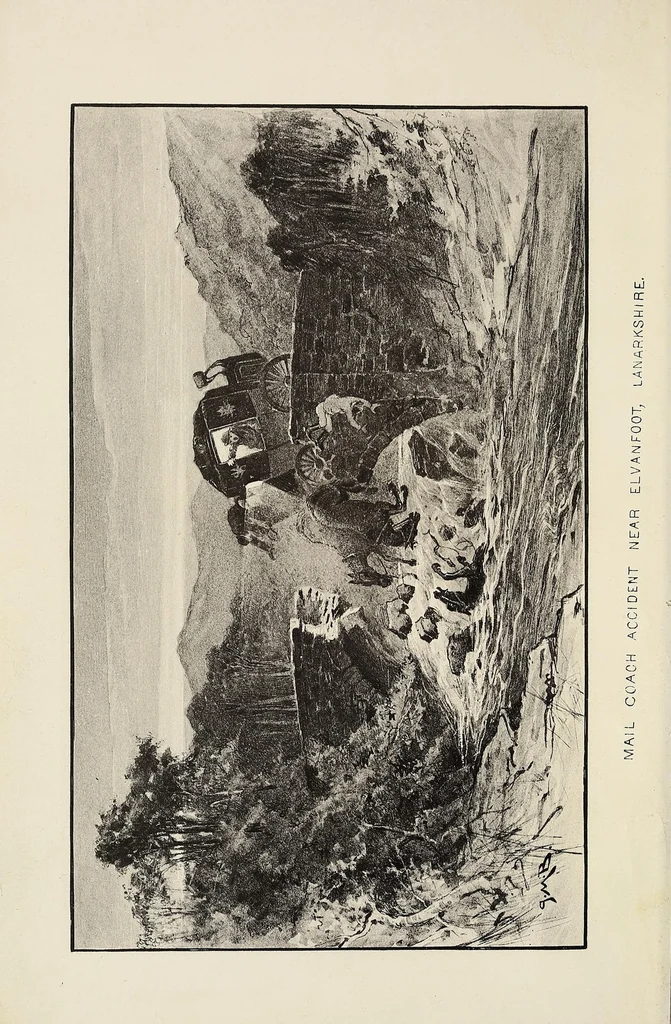An illustration from The royal mail: its curiosities and romance, 1885, leaf 8