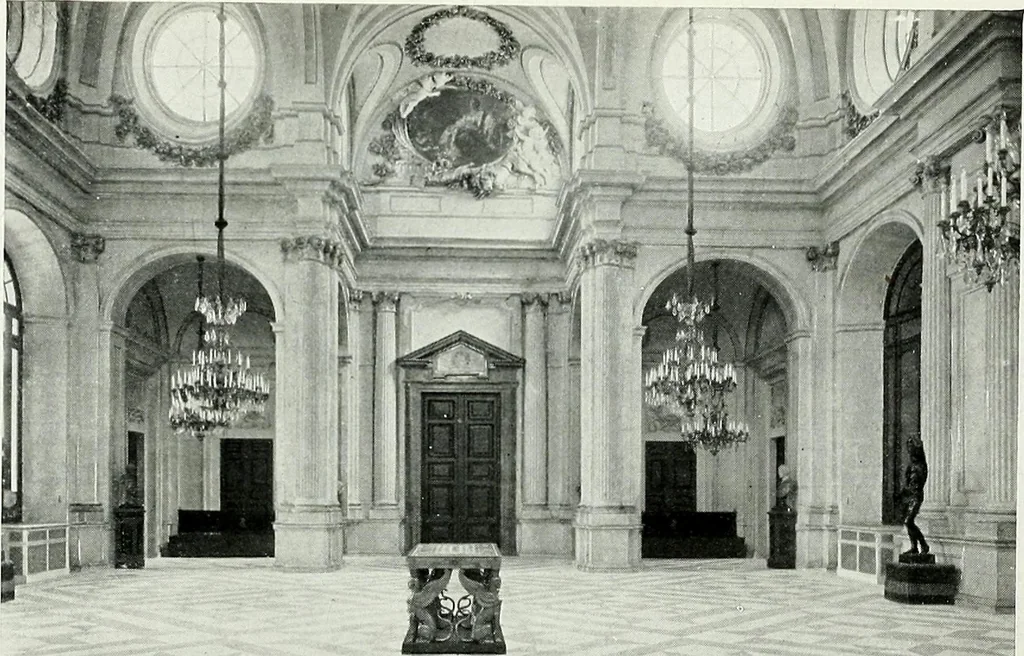 An illustration from The Royal Palace, Madrid, 1900, leaf 31