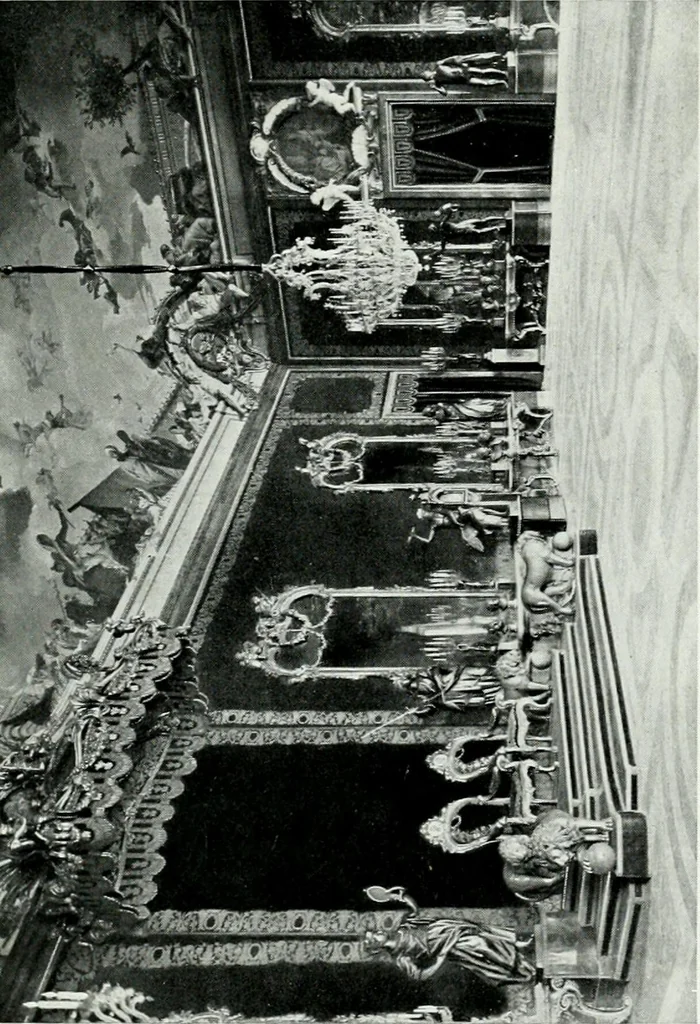 An illustration from The Royal Palace, Madrid, 1900, leaf 40