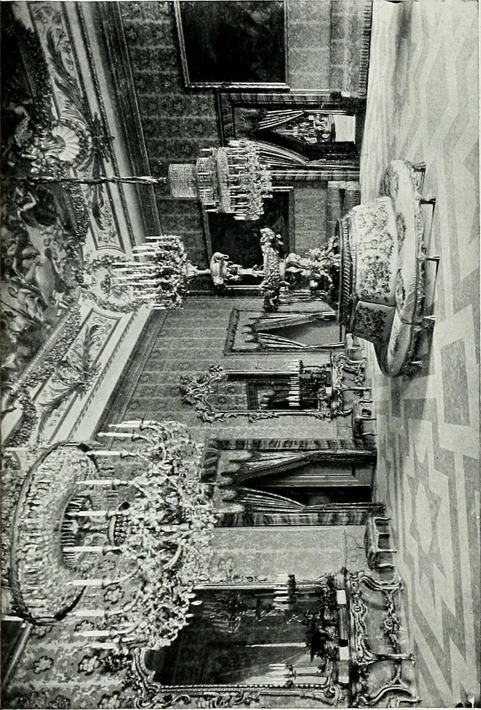 An illustration from The Royal Palace, Madrid, 1900, leaf 45