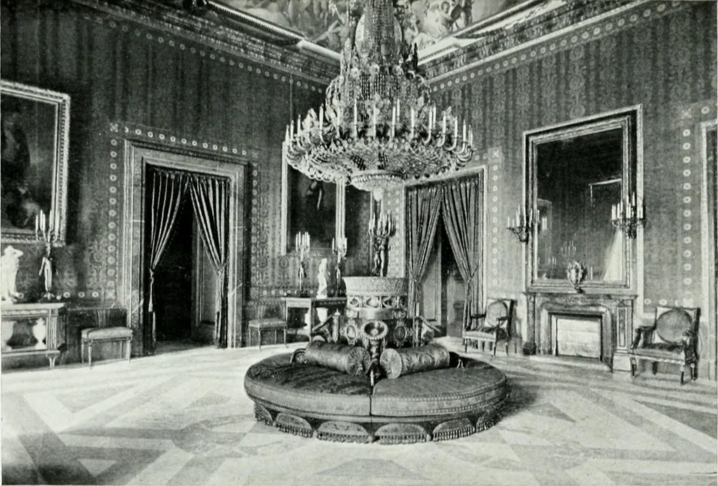 An illustration from The Royal Palace, Madrid, 1900, leaf 46