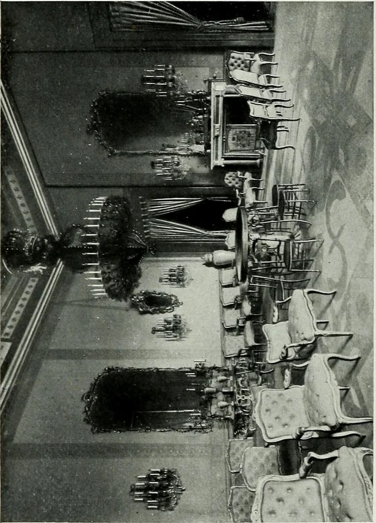 An illustration from The Royal Palace, Madrid, 1900, leaf 53