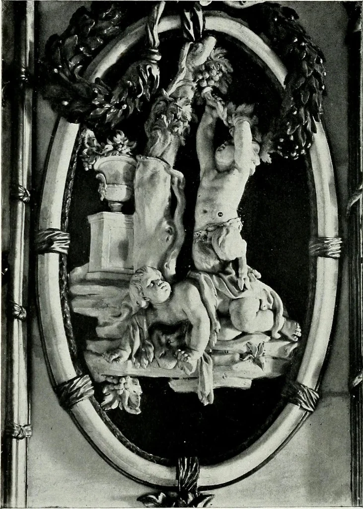 An illustration from The Royal Palace, Madrid, 1900, leaf 57