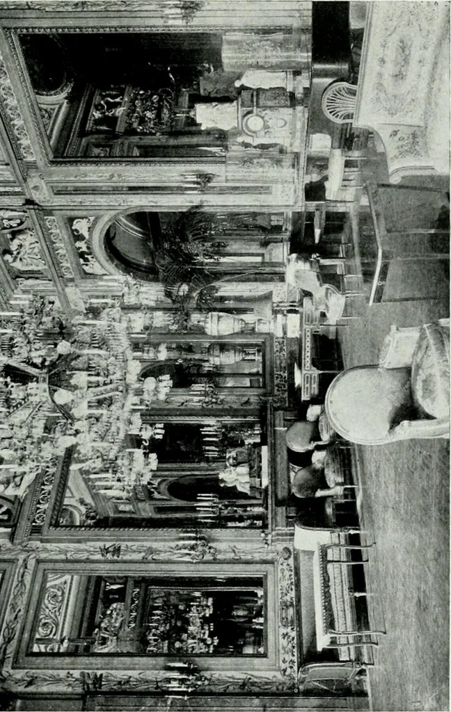 An illustration from The Royal Palace, Madrid, 1900, leaf 62