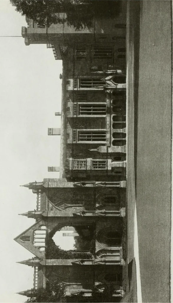 An illustration from The royal palaces, historic castles and stately homes of Great Britain;, 1913, leaf 103