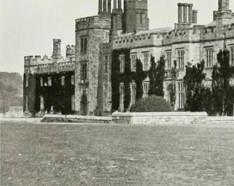 An illustration from The royal palaces, historic castles and stately homes of Great Britain;, 1913, leaf 105