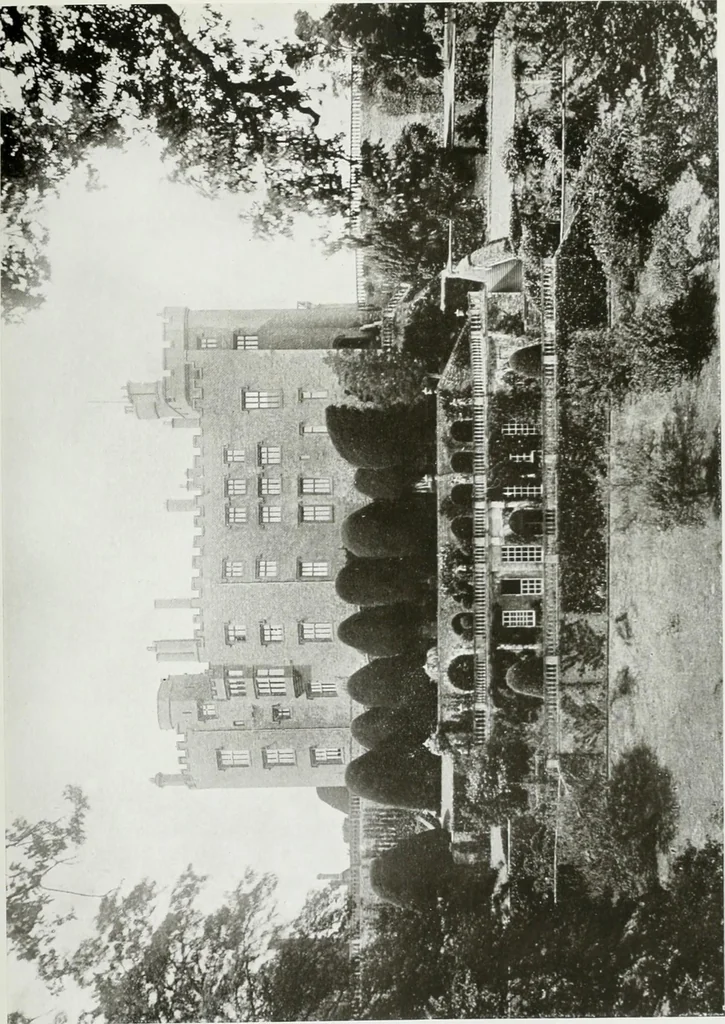 An illustration from The royal palaces, historic castles and stately homes of Great Britain;, 1913, leaf 106