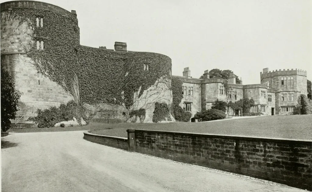 An illustration from The royal palaces, historic castles and stately homes of Great Britain;, 1913, leaf 113