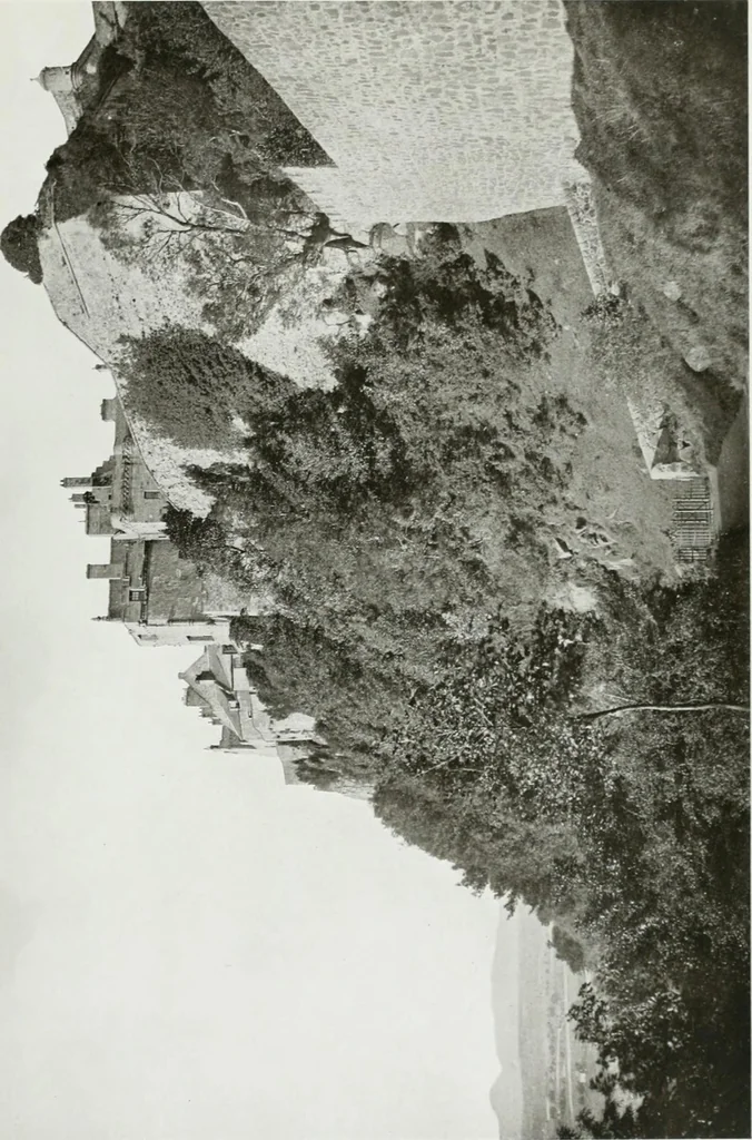 An illustration from The royal palaces, historic castles and stately homes of Great Britain;, 1913, leaf 114