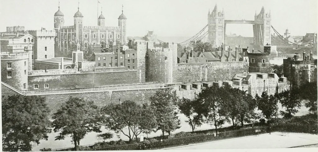 An illustration from The royal palaces, historic castles and stately homes of Great Britain;, 1913, leaf 118