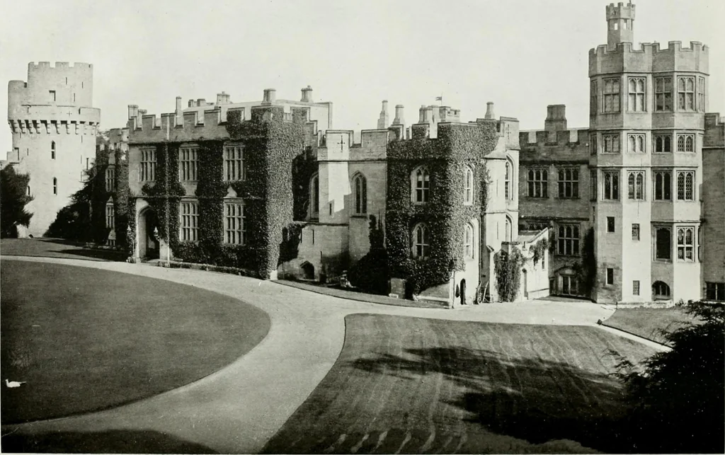 An illustration from The royal palaces, historic castles and stately homes of Great Britain;, 1913, leaf 121