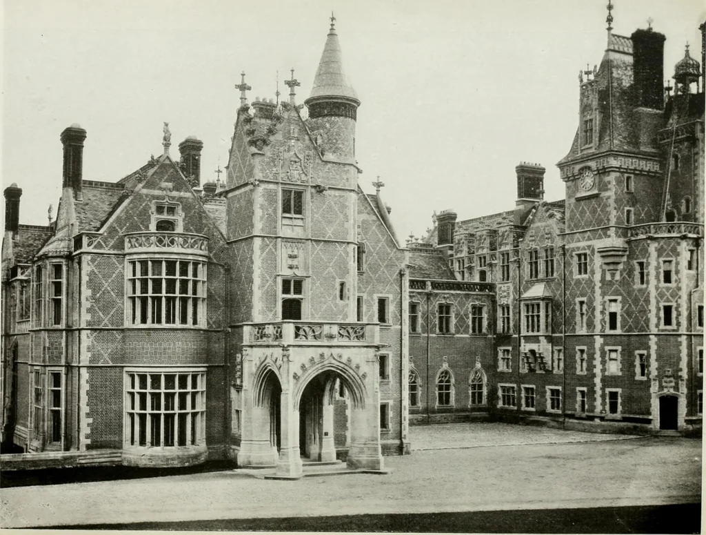 An illustration from The royal palaces, historic castles and stately homes of Great Britain;, 1913, leaf 131