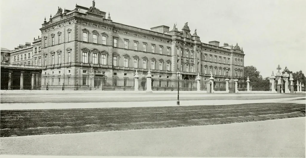 An illustration from The royal palaces, historic castles and stately homes of Great Britain;, 1913, leaf 51