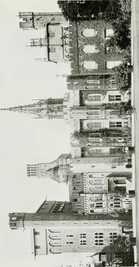 An illustration from The royal palaces, historic castles and stately homes of Great Britain;, 1913, leaf 54