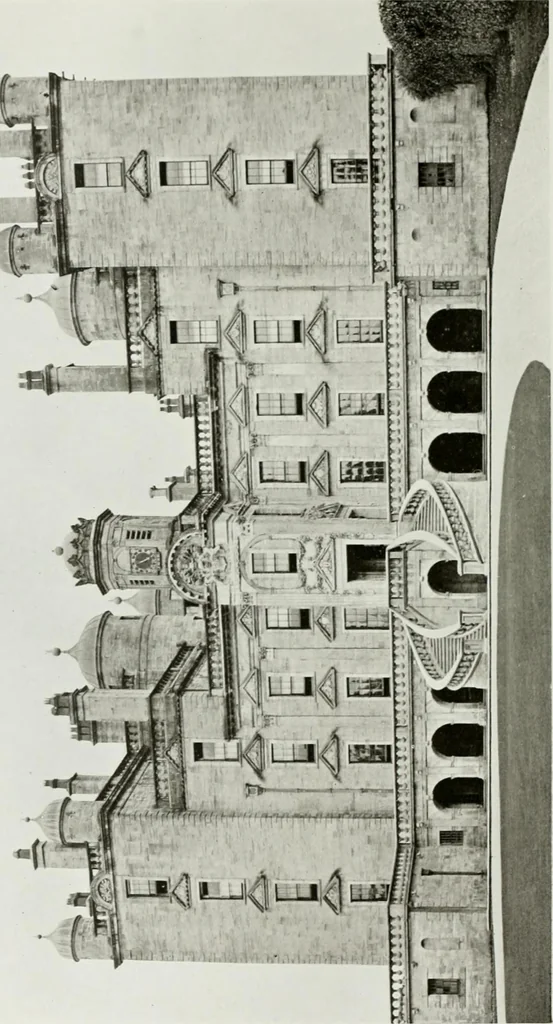 An illustration from The royal palaces, historic castles and stately homes of Great Britain;, 1913, leaf 67