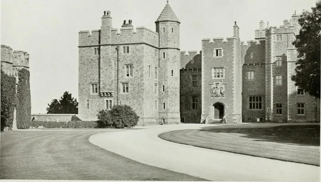 An illustration from The royal palaces, historic castles and stately homes of Great Britain;, 1913, leaf 69