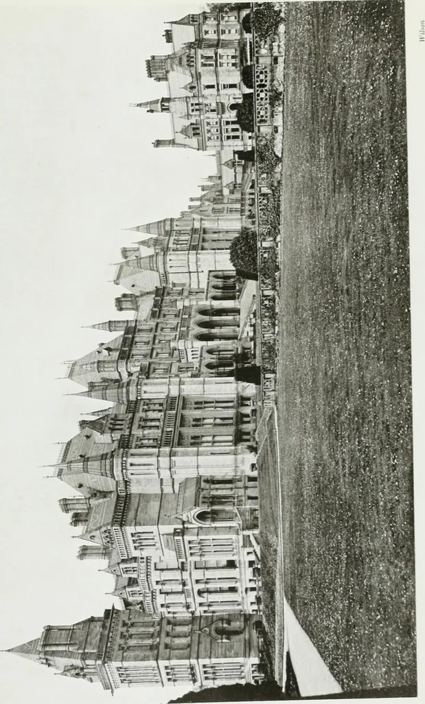 An illustration from The royal palaces, historic castles and stately homes of Great Britain;, 1913, leaf 72