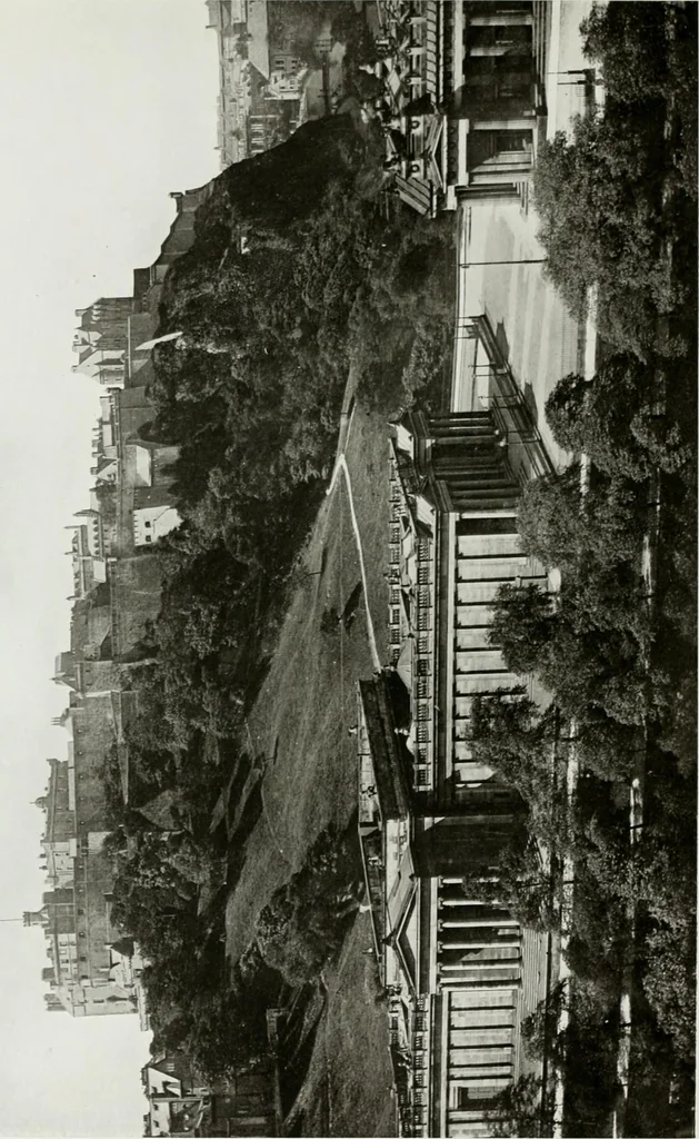An illustration from The royal palaces, historic castles and stately homes of Great Britain;, 1913, leaf 73