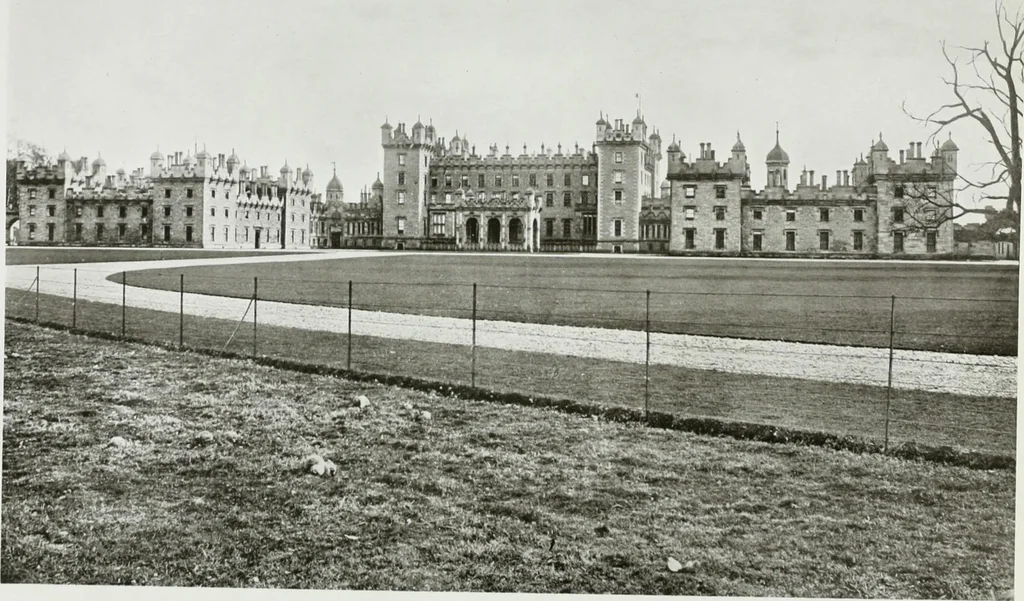 An illustration from The royal palaces, historic castles and stately homes of Great Britain;, 1913, leaf 74