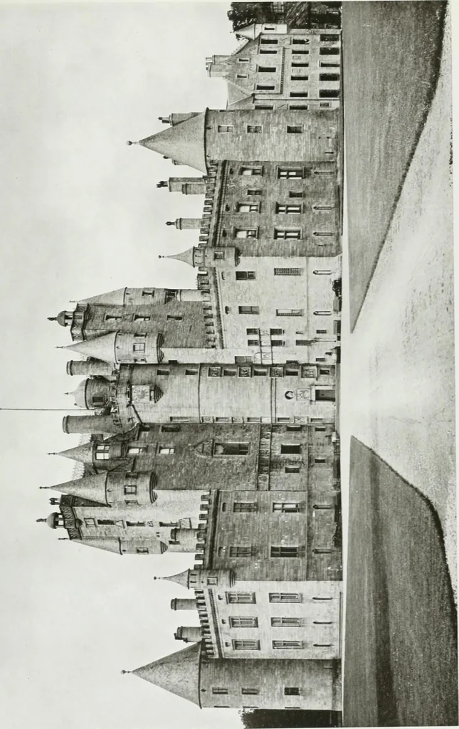 An illustration from The royal palaces, historic castles and stately homes of Great Britain;, 1913, leaf 76