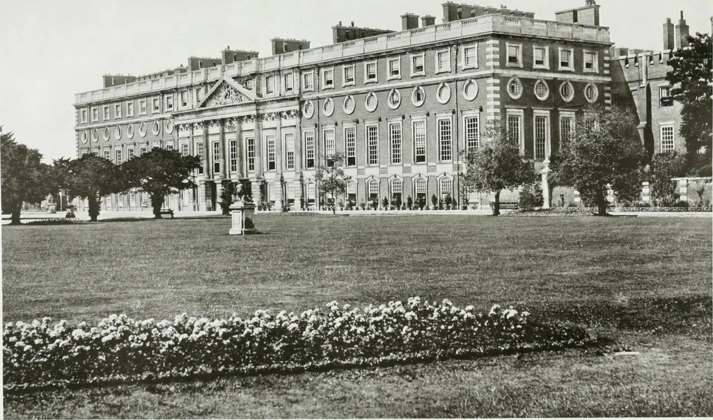 An illustration from The royal palaces, historic castles and stately homes of Great Britain;, 1913, leaf 80