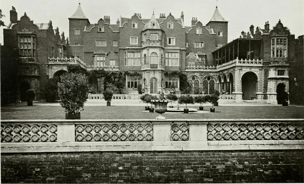 An illustration from The royal palaces, historic castles and stately homes of Great Britain;, 1913, leaf 85
