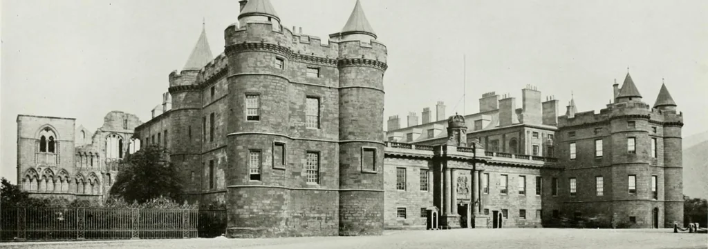 An illustration from The royal palaces, historic castles and stately homes of Great Britain;, 1913, leaf 87