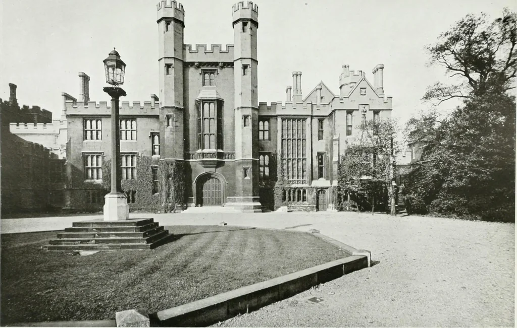 An illustration from The royal palaces, historic castles and stately homes of Great Britain;, 1913, leaf 94