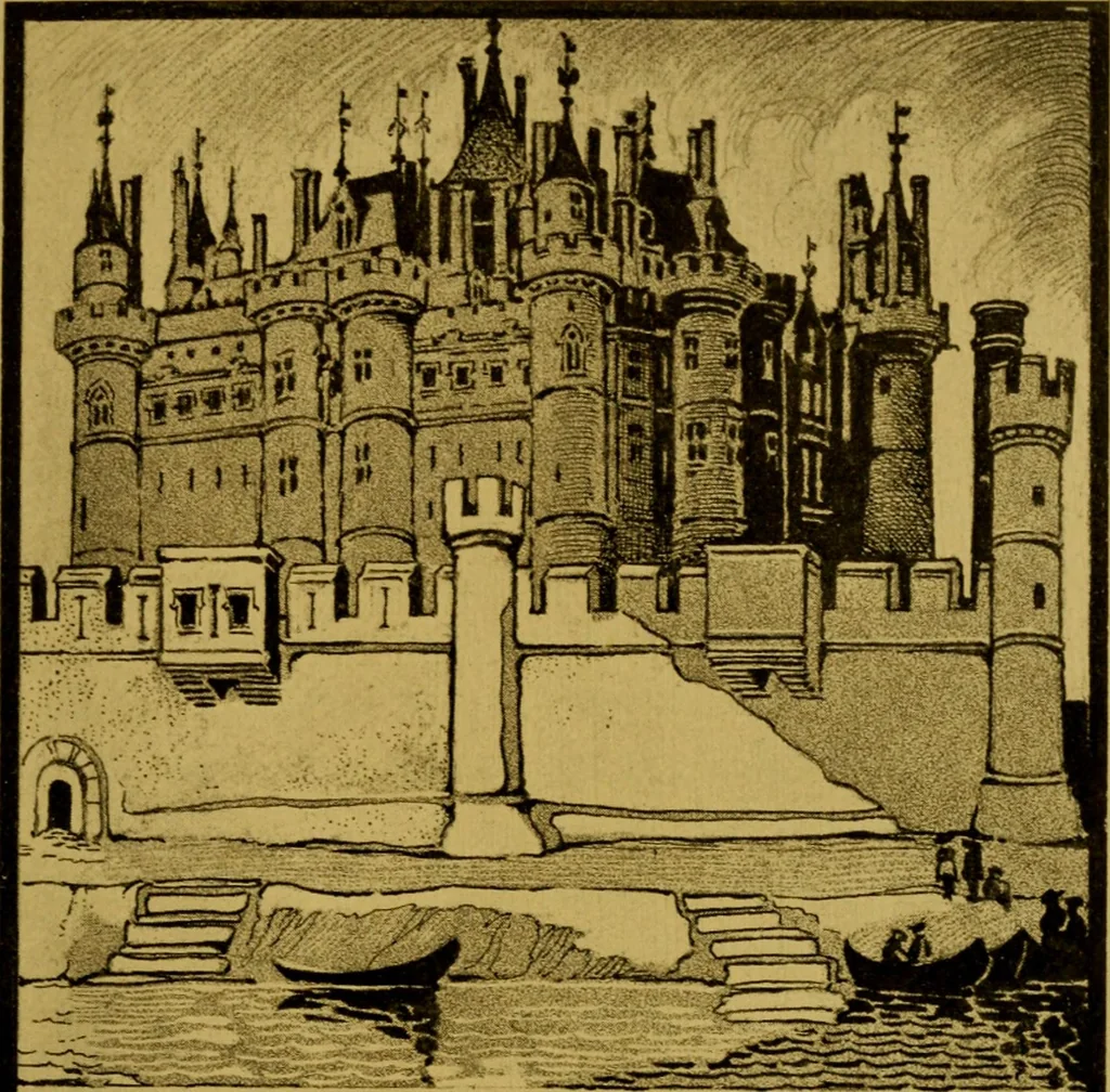 An illustration from Royal palaces and parks of France, 1910, leaf 124