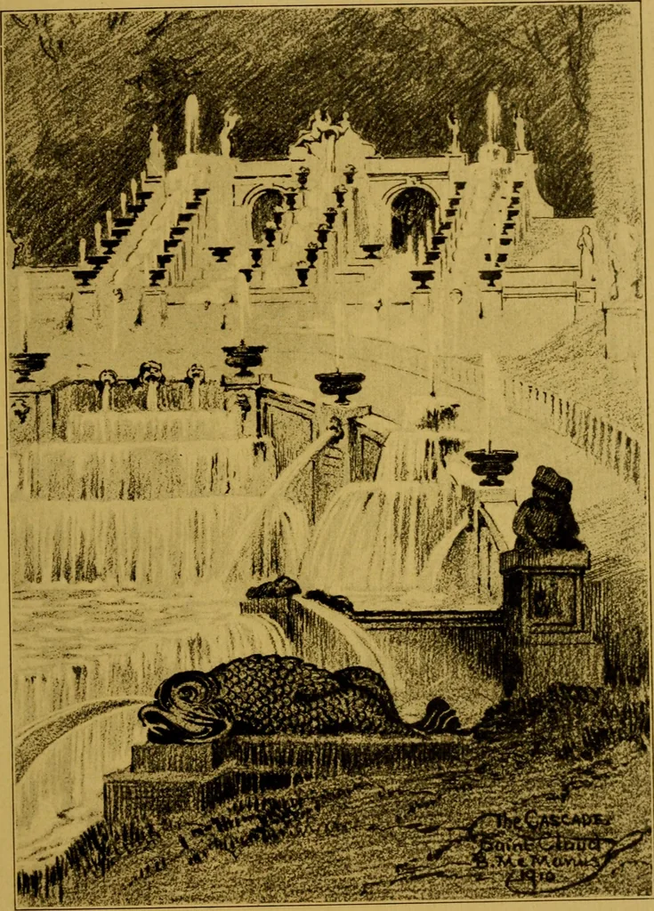 An illustration from Royal palaces and parks of France, 1910, leaf 322