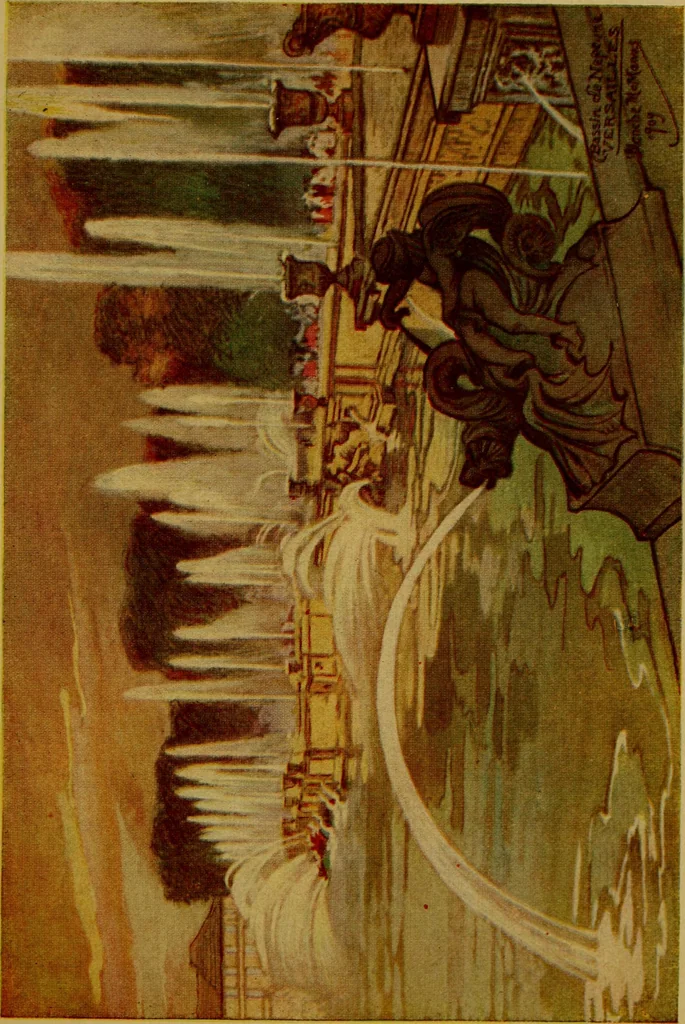 An illustration from Royal palaces and parks of France, 1910, leaf 366