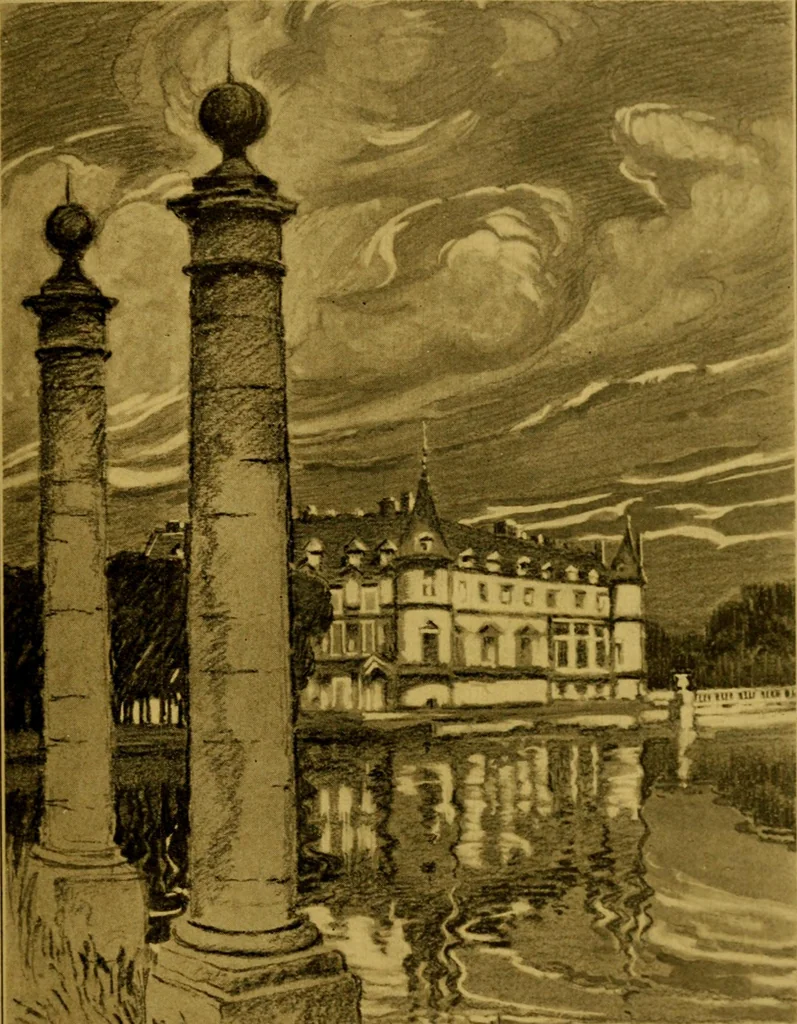 An illustration from Royal palaces and parks of France, 1910, leaf 424