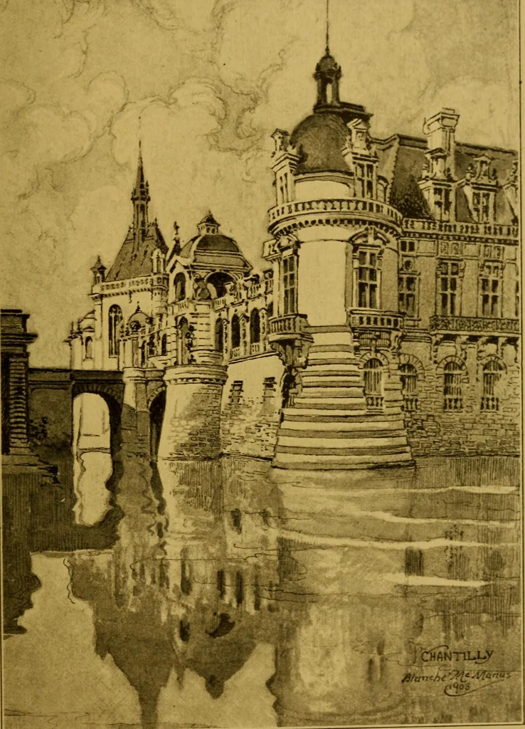 An illustration from Royal palaces and parks of France, 1910, leaf 448