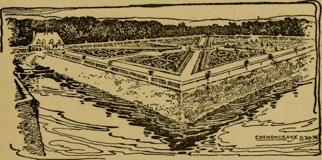 An illustration from Royal palaces and parks of France, 1910, leaf 52