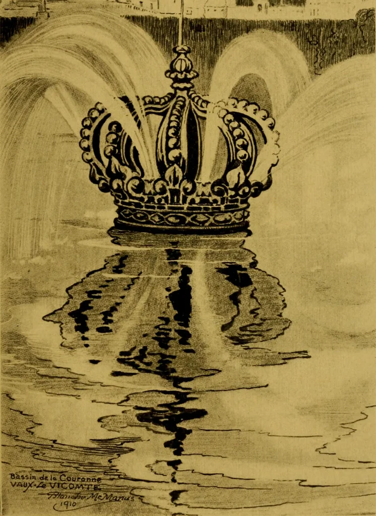 An illustration from Royal palaces and parks of France, 1910, leaf 70