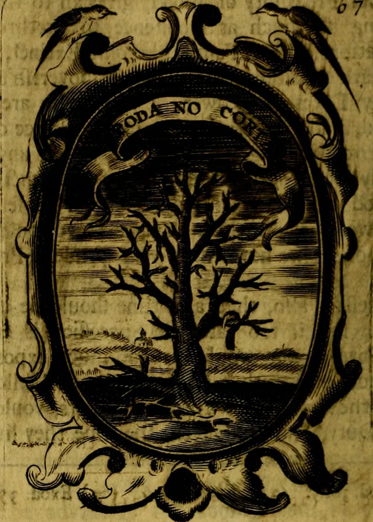 An illustration from The royal politician represented in one hundred emblems, 1700, leaf 139