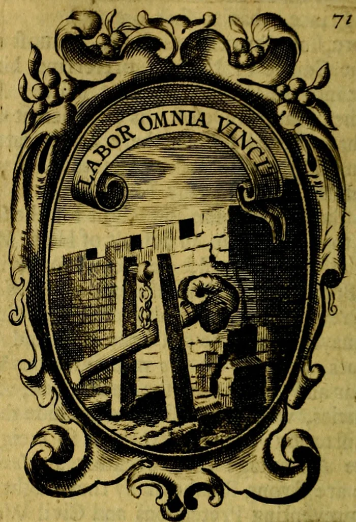 An illustration from The royal politician represented in one hundred emblems, 1700, leaf 173