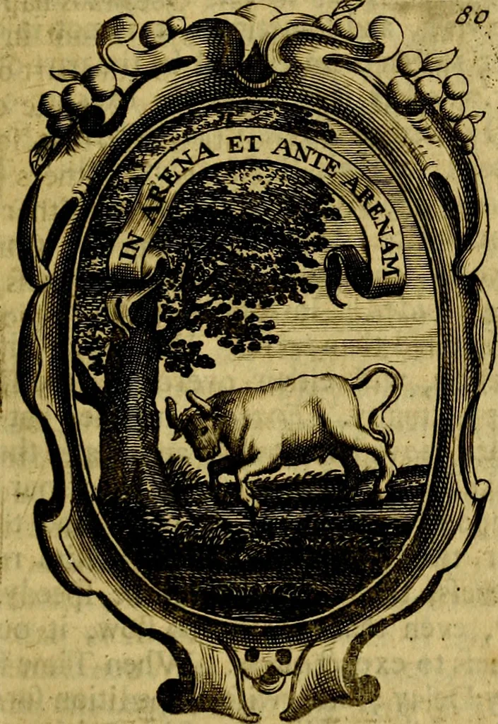 An illustration from The royal politician represented in one hundred emblems, 1700, leaf 226