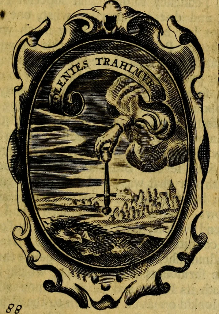 An illustration from The royal politician represented in one hundred emblems, 1700, leaf 284