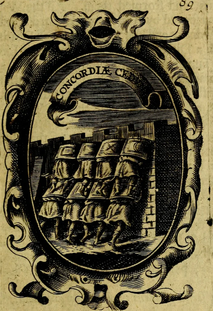 An illustration from The royal politician represented in one hundred emblems, 1700, leaf 290