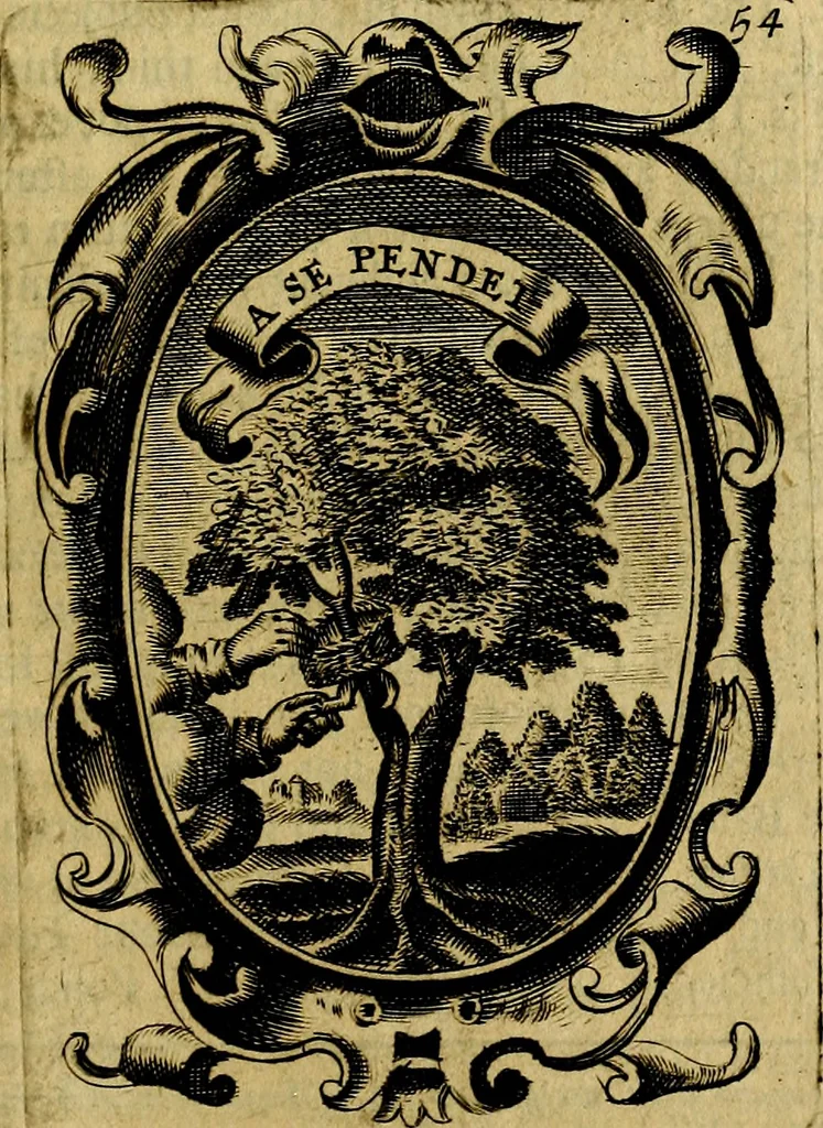An illustration from The royal politician represented in one hundred emblems, 1700, leaf 30