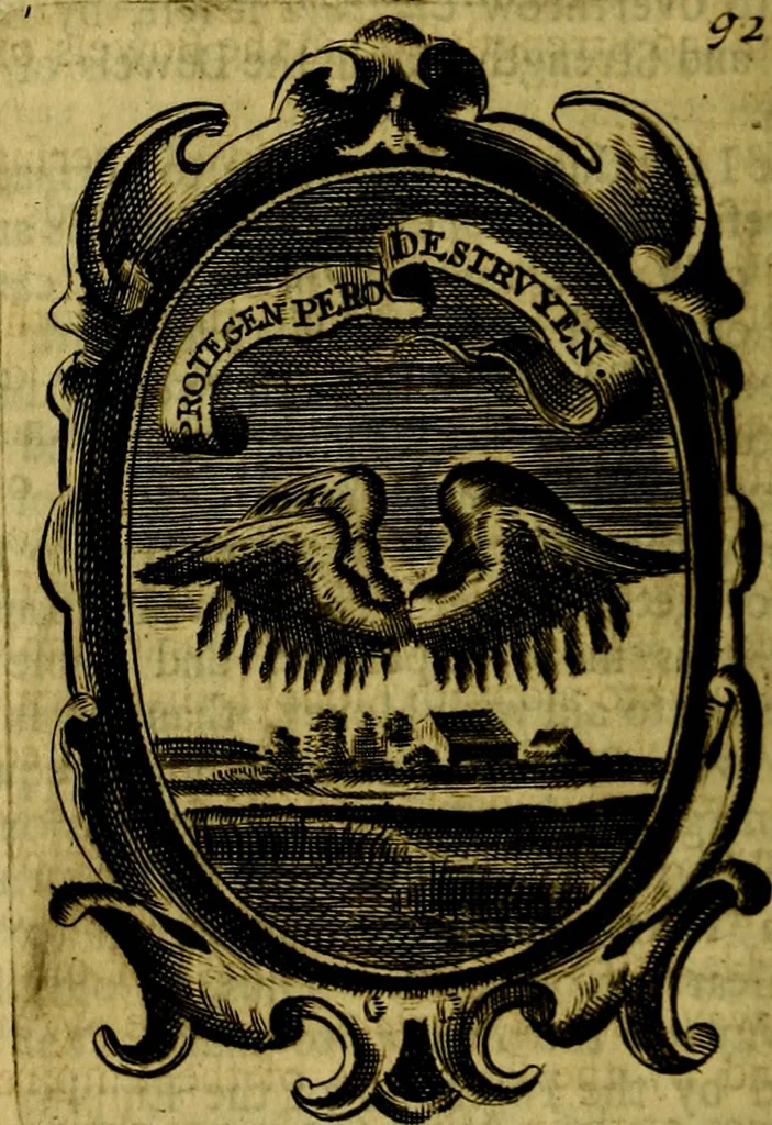 An illustration from The royal politician represented in one hundred emblems, 1700, leaf 307