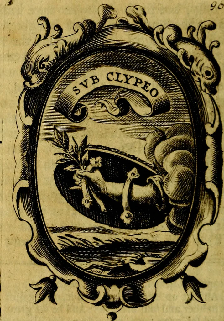 An illustration from The royal politician represented in one hundred emblems, 1700, leaf 351