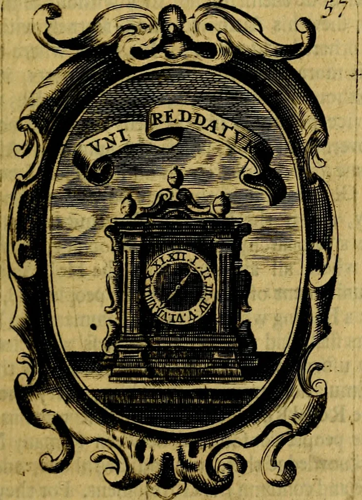 An illustration from The royal politician represented in one hundred emblems, 1700, leaf 52