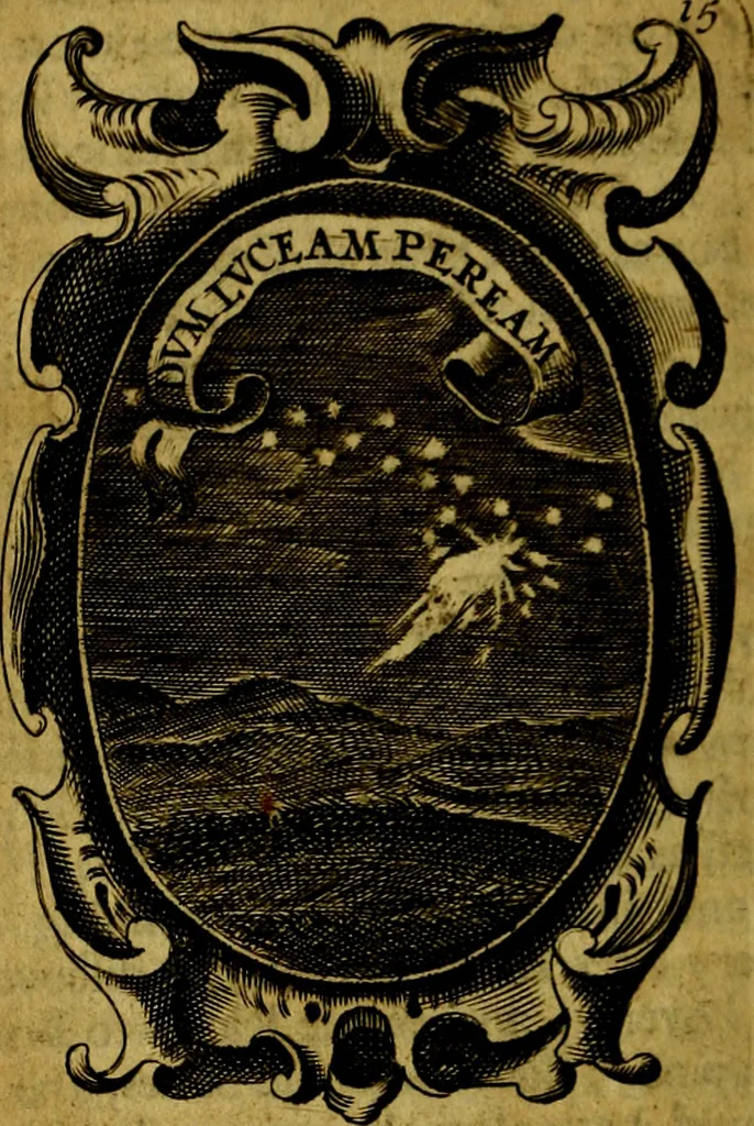 An illustration from The royal politician represented in one hundred emblems, 1700, leaf 135