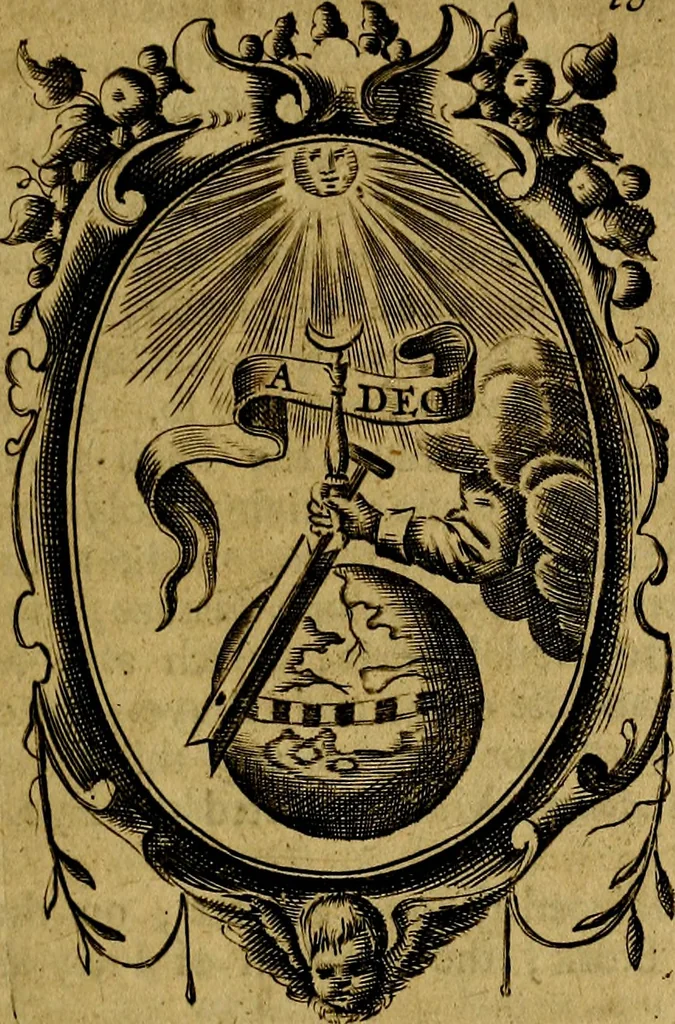 An illustration from The royal politician represented in one hundred emblems, 1700, leaf 150