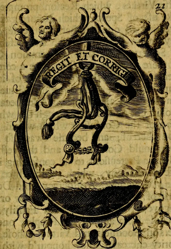 An illustration from The royal politician represented in one hundred emblems, 1700, leaf 174